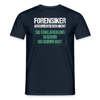 Les médecins légistes ne discutent pas - T-shirt homme - marine - Devant - AI Model Male 178 light (178cm)