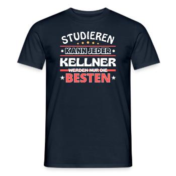 Nur die Besten werden Kellner - Männer T-Shirt - Navy - Vorne - AI Model Male 178 light (178cm)