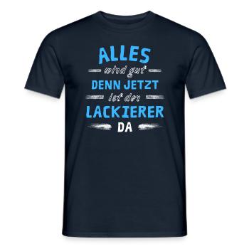 Alles wird gut denn jetzt ist der Lackierer da - Männer T-Shirt - Navy - Vorne - AI Model Male 178 light (178cm)