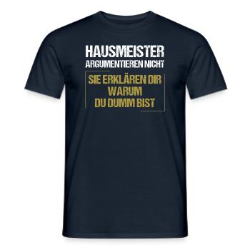 Caretakers don't argue - Men's T-Shirt - navy - Front - AI Model Male 178 light (178cm)