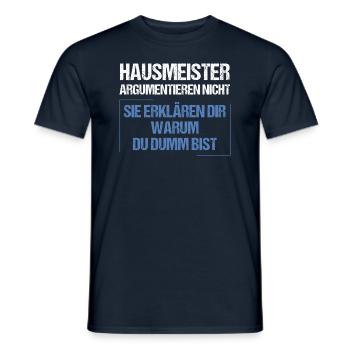 Caretakers don't argue - Men's T-Shirt - navy - Front - AI Model Male 178 light (178cm)