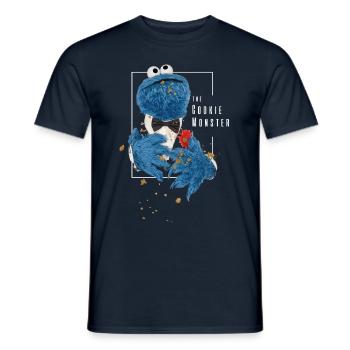 5 Rue Sésame The Cookiemonster - T-shirt homme - marine - Devant - AI Model Male 178 light (178cm)