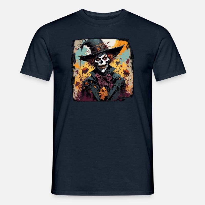 Vogelscheuche / Erntehelfer / Maisfeld / Feld - Männer T-Shirt - Navy