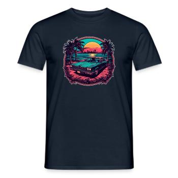 Strand / Insel / Urlaub / Sommer / Sonne / Meer - Männer T-Shirt - Navy - Vorne - AI Model Male 178 light (178cm)