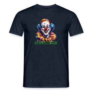 Clown / Zirkus / Fasching / Karneval / verspielt - Männer T-Shirt - Navy - Vorne - AI Model Male 178 light (178cm)