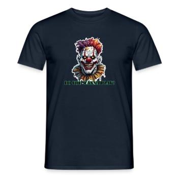 Clown / Zirkus / Fasching / Karneval / verspielt - Männer T-Shirt - Navy - Vorne - AI Model Male 178 light (178cm)