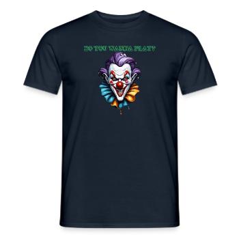 Clown / Zirkus / Fasching / Karneval / verspielt - Männer T-Shirt - Navy - Vorne - AI Model Male 178 light (178cm)