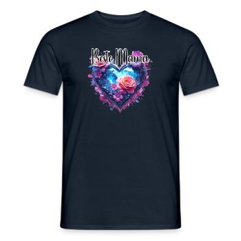 Heart / Mother's Day / Love / Holidays / Love - Men's T-Shirt - navy - Front - AI Model Male 178 light (178cm)
