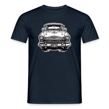 Auto / Fahrzeug / PKW / Mobil / Old Timer / fahren - Männer T-Shirt - Navy - Vorne - AI Model Male 178 light (178cm)