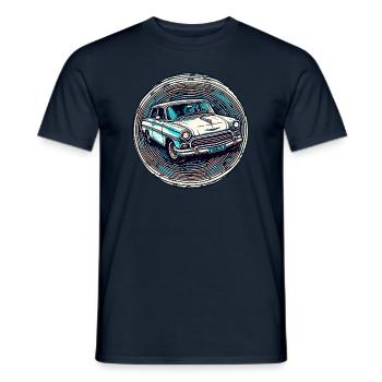 Auto / Fahrzeug / PKW / Mobil / Old Timer / fahren - Männer T-Shirt - Navy - Vorne - AI Model Male 178 light (178cm)