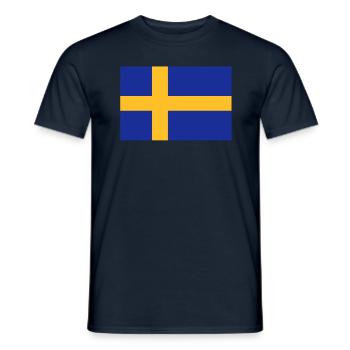 drapeau_suede - Männer T-Shirt - Navy - Vorne - AI Model Male 178 light (178cm)