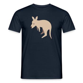 Känguru Australien Design - Männer T-Shirt - Navy - Vorne - AI Model Male 178 light (178cm)