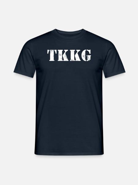TKKG Logo Classic Weiß - Männer T-Shirt - Navy
