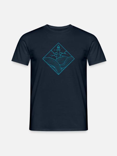 lighthouse - Men's T-Shirt - navy