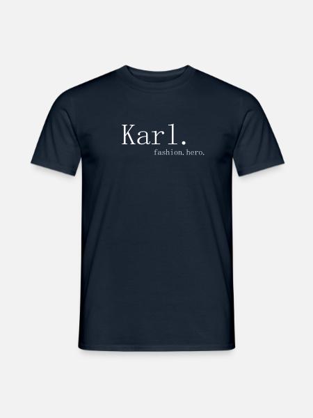 Karl. Mode. Hero. blanc - T-shirt homme - marine