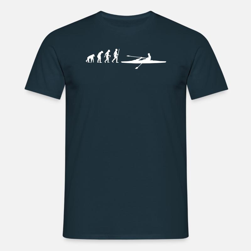 Ruderer Evolution - Männer T-Shirt - Navy