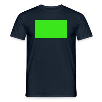 Einfach grünes tshirt - Männer T-Shirt - Navy - Vorne - AI Model Male 178 light (178cm)