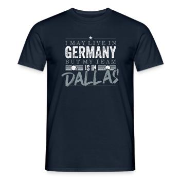 Dallas Football Fans Germany - Men's T-Shirt - navy - Front - AI Model Male 178 light (178cm)