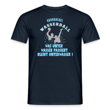 Wasserball Spieler Bester Wasserballer Water Sport - Männer T-Shirt - Navy - Vorne - AI Model Male 178 light (178cm)