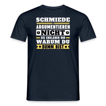 Blacksmiths don't argue - Men's T-Shirt - navy - Front - AI Model Male 178 light (178cm)