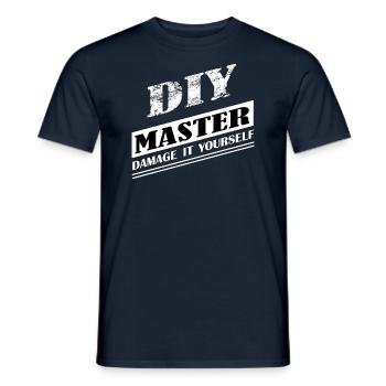 DIY Master - Männer T-Shirt - Navy - Vorne - AI Model Male 178 light (178cm)