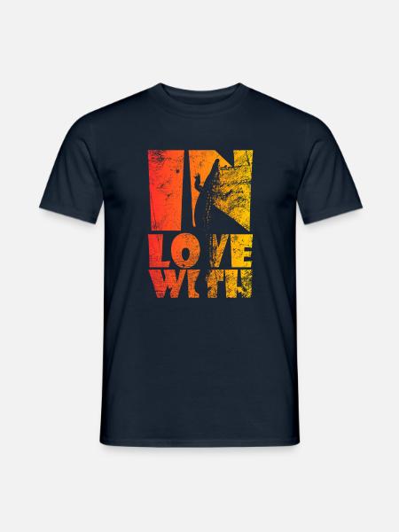 Echsen Liebe - Männer T-Shirt - Navy