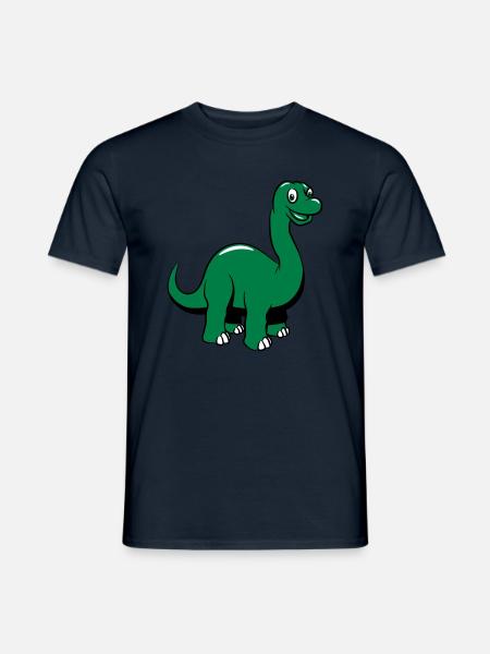 Dinosaur dinosaur funny sød - Mænd T-shirt - marineblå