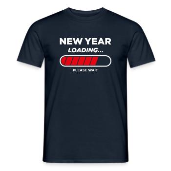 Neujahrs-Laden - Männer T-Shirt - Navy - Vorne - AI Model Male 178 light (178cm)