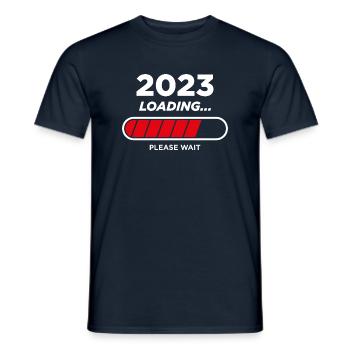 Chargement 2023 - T-shirt homme - marine - Devant - AI Model Male 178 light (178cm)