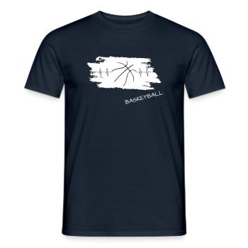 Basketball basketball Streetball - Männer T-Shirt - Navy - Vorne - AI Model Male 178 light (178cm)