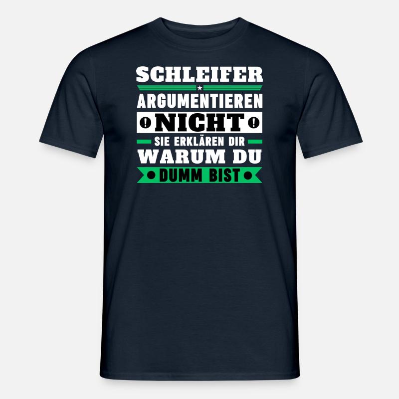 Grinders don't argue - Men’s T-shirt - navy