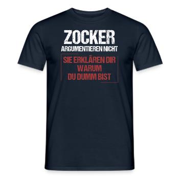 Les joueurs ne discutent pas - T-shirt homme - marine - Devant - AI Model Male 178 light (178cm)