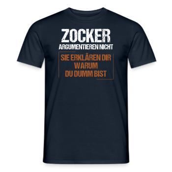 Les joueurs ne discutent pas - T-shirt homme - marine - Devant - AI Model Male 178 light (178cm)