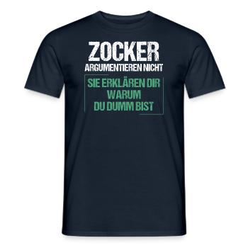 Les joueurs ne se disputent pas - T-shirt homme - marine - Devant - AI Model Male 178 light (178cm)