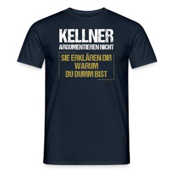 Les serveurs ne se disputent pas - T-shirt homme - marine - Devant - AI Model Male 178 light (178cm)