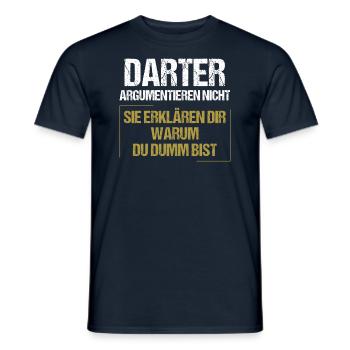 Les dards ne se disputent pas - T-shirt homme - marine - Devant - AI Model Male 178 light (178cm)