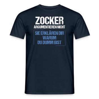 Les joueurs ne discutent pas - T-shirt homme - marine - Devant - AI Model Male 178 light (178cm)