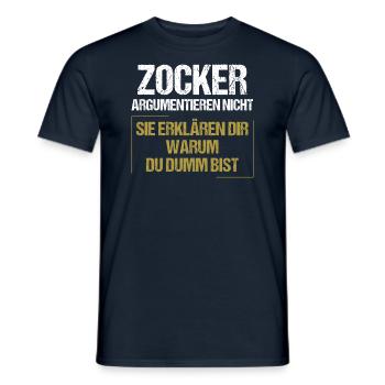 Les joueurs ne se disputent pas - T-shirt homme - marine - Devant - AI Model Male 178 light (178cm)