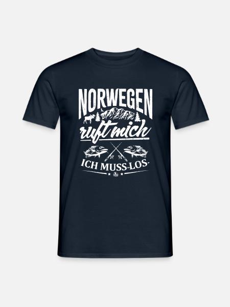 Norwegen ruft mich - ich muss los - Männer T-Shirt - Navy
