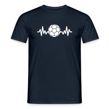 Handball is life - Männer T-Shirt - Navy - Vorne - AI Model Male 178 light (178cm)