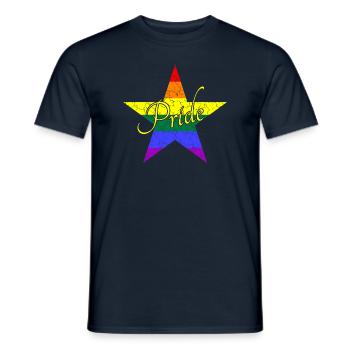 LGBTQ Pride - Männer T-Shirt - Navy - Vorne - AI Model Male 178 light (178cm)
