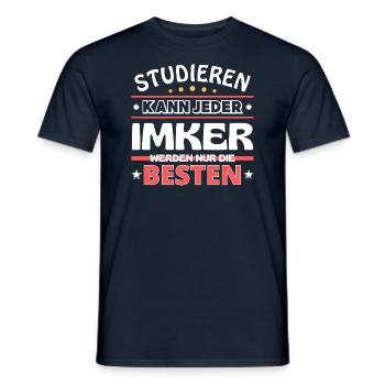Nur die Besten werden Imker - Männer T-Shirt - Navy - Vorne - AI Model Male 178 light (178cm)