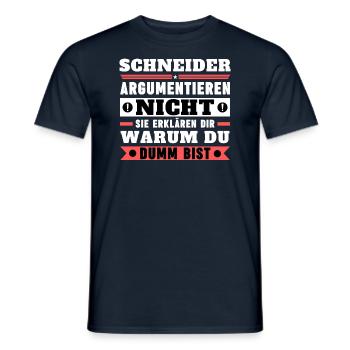 Tailors don't argue - Men's T-Shirt - navy - Front - AI Model Male 178 light (178cm)