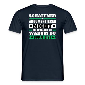 Les chefs d'orchestre ne discutent pas - T-shirt homme - marine - Devant - AI Model Male 178 light (178cm)