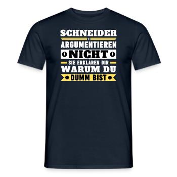 Les tailleurs ne se disputent pas - T-shirt homme - marine - Devant - AI Model Male 178 light (178cm)
