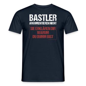 Hobbyists don't argue - Men's T-Shirt - navy - Front - AI Model Male 178 light (178cm)