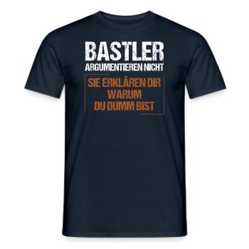Hobbyists don't argue - Men's T-Shirt - navy - Front - AI Model Male 178 light (178cm)