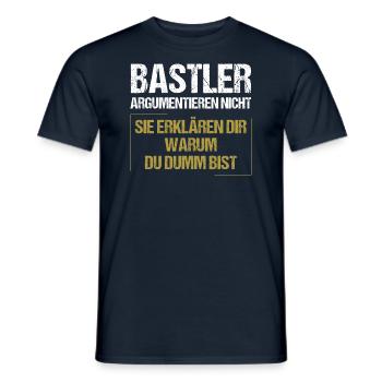Hobbyists don't argue - Men's T-Shirt - navy - Front - AI Model Male 178 light (178cm)