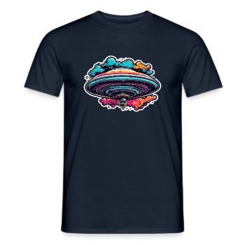 Alien / Spaceship / UFO / Area 51 / All / Mars - Men's T-Shirt - navy - Front - AI Model Male 178 light (178cm)
