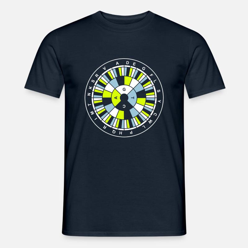 Genetic Code Nerd v1 - Männer T-Shirt - Navy